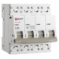 Автомат 4Р 25А C 4,5кА ВА47-63N EKF PROxima 