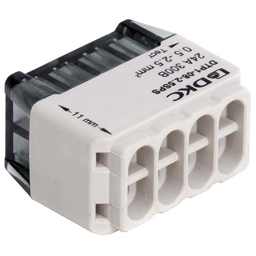 Клемма 8*2,5мм2 компактная серый DKC упак (25 шт)