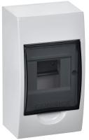 Корпус пластиковый ЩРН-П-4 черн. прозр. дверь IP41 GENERICA
