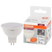 купить Лампа свд 220В GU5.3 5Вт 6500К 400лм MR16 матовая Osram LED Value в Ухте Лампа свд 220В GU5.3 5Вт 6500К 400лм MR16 матовая Osram LED Value