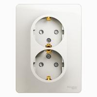 купить Глосса перламутр розетка скрытая 2-мест заземление шторки IP20  в Ухте Глосса перламутр розетка скрытая 2-мест заземление шторки IP20