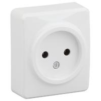 купить Эксперт белый розетка открытая 1-мест IP20  в Ухте Эксперт белый розетка открытая 1-мест IP20