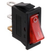 Выключатель ON-OFF 15А 250В индикатор красный 