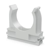 купить Держатель для трубы 32мм серый 25шт ПРОМРУКАВ  в Ухте Держатель для трубы 32мм серый 25шт ПРОМРУКАВ