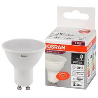 Лампа свд 220В GU10 10Вт 4000К 800лм PAR16 матовая Osram LED Value