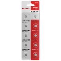 купить Батарейка дисковая G4 (377, LR626, LR66) BL10 Rexant  в Ухте Батарейка дисковая G4 (377, LR626, LR66) BL10 Rexant