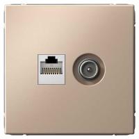 купить АртГэллери песочный розетка RJ45+TV скрытая 2-ая  в Ухте АртГэллери песочный розетка RJ45+TV скрытая 2-ая