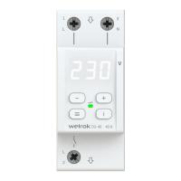 Реле напряжения 1ф 40А 2мод D2-40 Welrok 