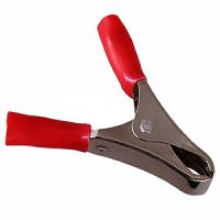 купить Зажим-крокодил 10А красный пвх  в Ухте Зажим-крокодил 10А красный пвх