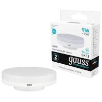 купить Лампа свд 220В GX53 9Вт 4100К 680лм таблетка матовая Gauss  в Ухте Лампа свд 220В GX53 9Вт 4100К 680лм таблетка матовая Gauss