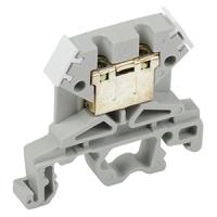 Зажим клеммный DIN-рейка 4мм2 35А серый IEK 2шт