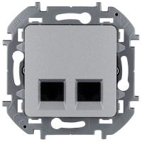 купить Инспириа алюминий розетка RJ45 8(8) скрытая 2-ая Cat5е UTP в Ухте Инспириа алюминий розетка RJ45 8(8) скрытая 2-ая Cat5е UTP
