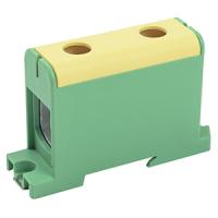 Зажим клеммный DIN-рейка 150мм2 320А желто-зеленый IEK 