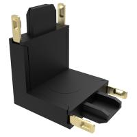 купить Коннектор черный V-обр. Jazzway MTR16 CV-BL  в Ухте Коннектор черный V-обр. Jazzway MTR16 CV-BL