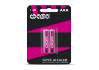 купить Батарейка AAA(мизинчик) алкалиновая BL2 ФАZA Super в Ухте Батарейка AAA(мизинчик) алкалиновая BL2 ФАZA Super