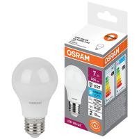 купить Лампа светодиодная 220В Е27 7Вт 6500К 560лм стандарт A60 матовая Osram LED Value  в Ухте Лампа светодиодная 220В Е27 7Вт 6500К 560лм стандарт A60 матовая Osram LED Value