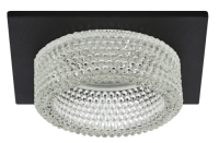 купить Светильник точечный GU5.3 квадрат черный встраиваемый  в Ухте Светильник точечный GU5.3 квадрат черный встраиваемый