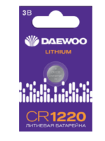 купить Батарейка дисковая CR1220 BL1 Daewoo в Ухте Батарейка дисковая CR1220 BL1 Daewoo