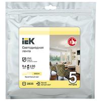 купить Лента свд 12В 9,6Вт/м 120свд/м 3000К 2835 IP65 IEK 5м в Ухте Лента свд 12В 9,6Вт/м 120свд/м 3000К 2835 IP65 IEK 5м
