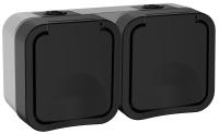 купить TORS Розетка 2-ая с з/к кр. гориз. 16А IP55 TS122 графит IEK в Ухте TORS Розетка 2-ая с з/к кр. гориз. 16А IP55 TS122 графит IEK