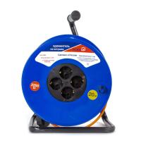 купить Удлинитель 4-мест 20м ПВС 3*1 оранжевый катушка IP20 PlexUp  в Ухте Удлинитель 4-мест 20м ПВС 3*1 оранжевый катушка IP20 PlexUp