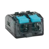 Клемма 2*4,0мм2 с рычажком прозрачный КЭАЗ OptiKit СМК 221-412 (4 шт)