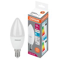 купить Лампа свеча свд Е14 12Вт 6500К 800лм B75 матовая Osram LED Value в Ухте Лампа свеча свд Е14 12Вт 6500К 800лм B75 матовая Osram LED Value