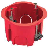 Коробка 68*45 круг гипсокартон IP20 красный PlexUp