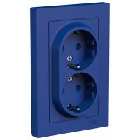 купить Атлас аквамарин розетка скрытая 2-мест заземление шторки IP20 в сборе в Ухте Атлас аквамарин розетка скрытая 2-мест заземление шторки IP20 в сборе