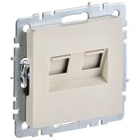 купить Брайт бежевый розетка RJ45 скрытая 2-ая  в Ухте Брайт бежевый розетка RJ45 скрытая 2-ая