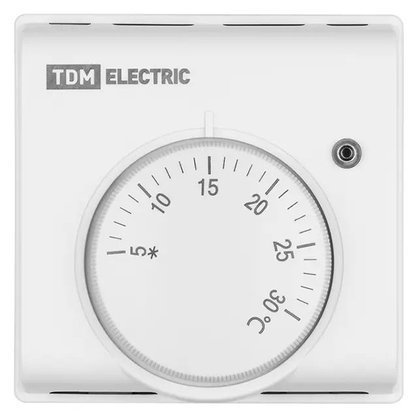 Терморегулятор воздуха открытая 10А белый TDM +5…+30°С