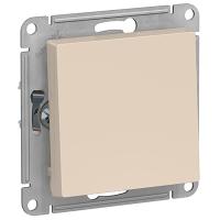 купить Атлас бежевый выключатель кнопочный 1кл скрытая 10А IP20  в Ухте Атлас бежевый выключатель кнопочный 1кл скрытая 10А IP20