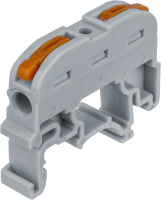 Зажим клеммный DIN-рейка 4мм2 32А серый Navigator с рычажком 50шт