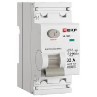 Выключатель дифференциального тока ВД-100N 2P 32А 30мА тип AC эл-мех 6кА PROXIMA EKF