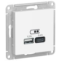 купить Атлас лотос розетка USB A+C скрытая 2-ая  в Ухте Атлас лотос розетка USB A+C скрытая 2-ая