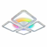 купить Светильник потолочный (люстра) свд 75Вт 3000-6500К 5625лм белый пульт диммер подсветка RGB, Bluetoot в Ухте Светильник потолочный (люстра) свд 75Вт 3000-6500К 5625лм белый пульт диммер подсветка RGB, Bluetoot