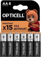 купить Батарейка AA(пальчик) алкалиновая BL6 Opticell Basic  в Ухте Батарейка AA(пальчик) алкалиновая BL6 Opticell Basic