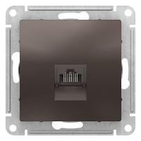 купить Атлас мокко розетка RJ45 скрытая 1-ая   в Ухте Атлас мокко розетка RJ45 скрытая 1-ая
