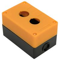Корпус КП 102 пластиковый 2 кнопки желтый PROxima EKF