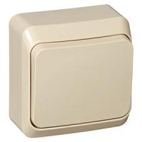 купить Этюд кремовый выключатель 1кл открытая 10А IP20  в Ухте Этюд кремовый выключатель 1кл открытая 10А IP20