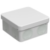 Коробка 80*80*40 квадрат серый IP67 прямой монтаж безгалогенная (HF) PlexUp