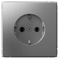 АртГэллери сталь розетка скрытая 1-мест заземление IP20 