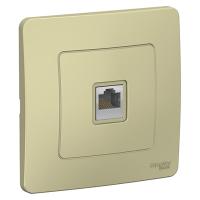 купить Бланка бежевый розетка RJ45 скрытая 1-ая   в Ухте Бланка бежевый розетка RJ45 скрытая 1-ая