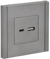 Фортепиано сталь механизм USB A+C скрытая 2-ая 3,1А
