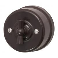 Бирони коричневый выключатель 1кл открытая 10А IP20  