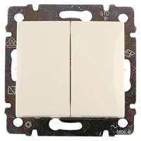 купить Валена слоновая кость выключатель 2кл скрытая 10А IP31  в Ухте Валена слоновая кость выключатель 2кл скрытая 10А IP31