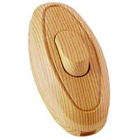 купить Выключатель на шнур с клавишей 6А сосна  в Ухте Выключатель на шнур с клавишей 6А сосна