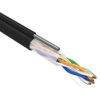 купить UTP 4*2*0,52 Cat5e черный полиэтилен кабель наружный Rexant /(305м) OUTDOOR на ТРОСУ  в Ухте UTP 4*2*0,52 Cat5e черный полиэтилен кабель наружный Rexant /(305м) OUTDOOR на ТРОСУ
