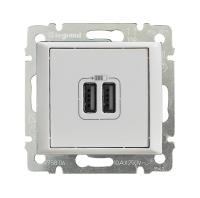 купить Валена белый розетка USB скрытая 2-ая   в Ухте Валена белый розетка USB скрытая 2-ая