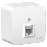 купить Бланка белый розетка RJ45 открытая 1-ая   в Ухте Бланка белый розетка RJ45 открытая 1-ая